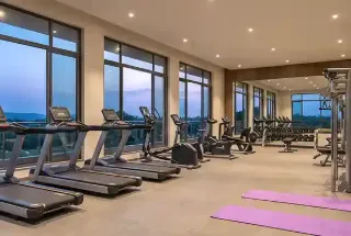 Gymnasium at Mahindra Lakewoods