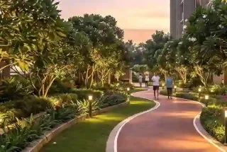 Jogging Track at Mahindra Lakewoods