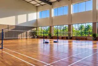 Badminton Court at Mahindra Lakewoods